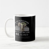 Kind Dyslexie Bewusstsein Elefant Retro Hintergrun Kaffeetasse (Links)