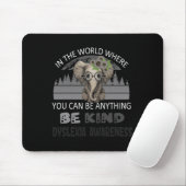 Kind Dyslexie Bewusstsein Elefant Retro Hintergrun Mousepad (Mit Mouse)