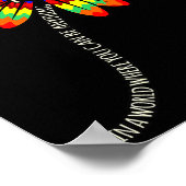 Kind Dyslexie Bewusstsein Silver Ribbon Support Gr Poster (Ecke)