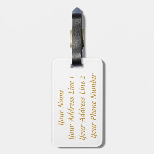 Kind eines Mädchenkünstlers personalisierte Gepäck Gepäckanhänger (Rückseite vertikal)