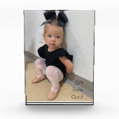 Kind-Foto-Geschenk von Gott-Foto-Block Fotoblock (Vorderseite)