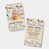 Kind Foto ID Niedliche Notartiere Kinder Ausweis (Front & Back)