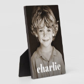 Kind Foto individuelle Name Text Fotoplatte (Seite)