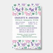 Kind-Foto-Notrufnummer Niedliche Kinder-Identifika Ausweis (Rückseite)