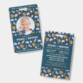 Kind-Foto-Notrufnummer Sport-Kinder-Identifikation Ausweis (Front & Back)