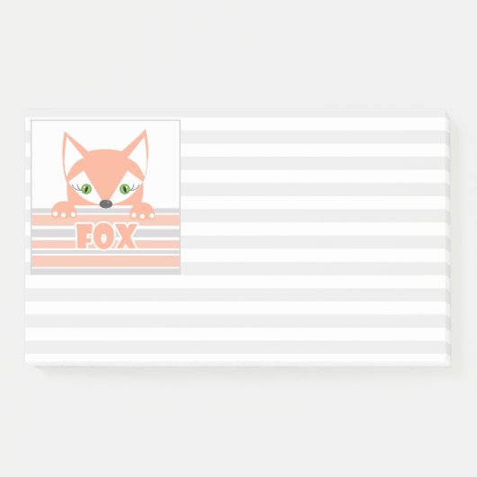 Kind, Fuchs, kleiner Fuchs, Kind, für Kinder Post-it Klebezettel (Vorderseite)