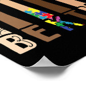 Kind-Gebärdensprache-Handgesprächslehrer interpret Poster (Ecke)