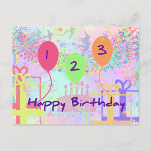 Kind Geburtstag drei Jahre alt - glücklich Geburts Karte