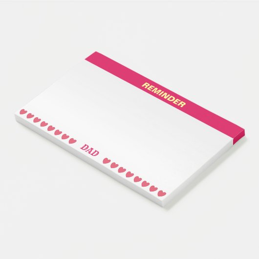 Kind/Gentle Erinnerung Post-it Klebezettel (angewinkelt)