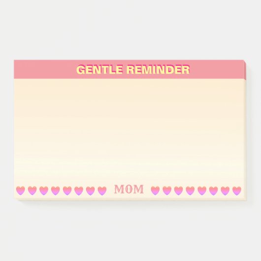 Kind/Gentle Erinnerung Post-it Klebezettel (Vorderseite)