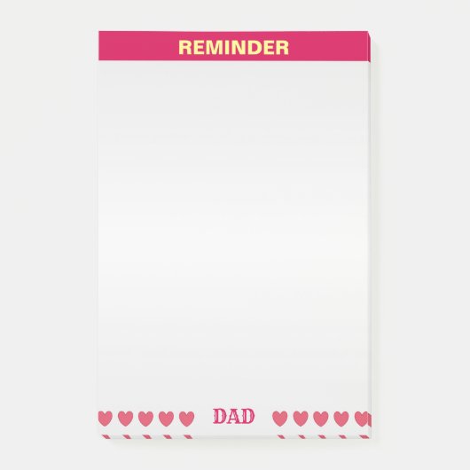 Kind/Gentle Erinnerung Post-it Klebezettel (Vorderseite)