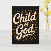 Kind Gottes Christlicher Glaube Karte (Gelbe Blume)