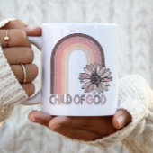 Kind Gottes Christliches Zitat Glaube Religiöse Re Zweifarbige Tasse