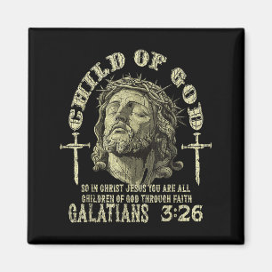 Kind Gottes Galater 3_26 Bibelvers Christlich Magnet
