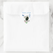 Kind Gottes Herz-Aufkleber (Tasche)