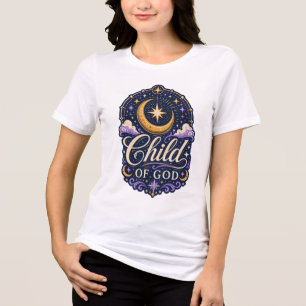 Kind Gottes Himmliche Christliche Glaubensschrift Tri-Blend Shirt