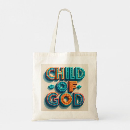 "Kind Gottes Jumbo Tote Tasche - Ai Design (Rückseite)