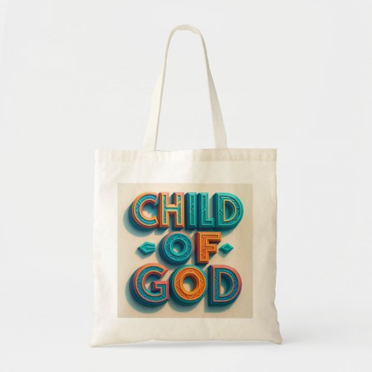 "Kind Gottes Jumbo Tote Tasche - Ai Design (Vorne)