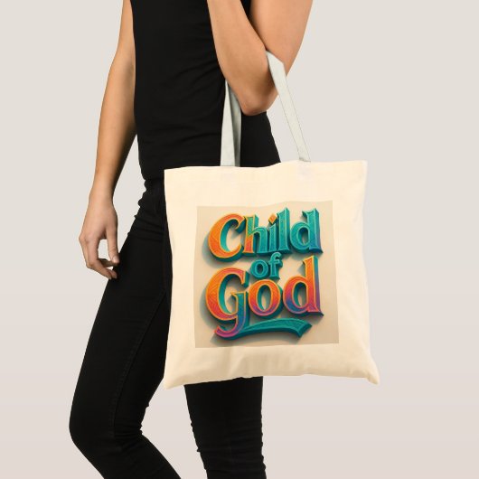 "Kind Gottes Jumbo Tote Tasche - Ai Design (Vorderseite (Produkt))