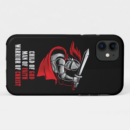 Kind Gottes - Mann des GLAUBES - Krieger des CHRIS Case-Mate iPhone Hülle (Rückseite (Horizontal))