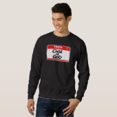 Kind Gottes - Namensschild Sweatshirt (Vorne ganz)