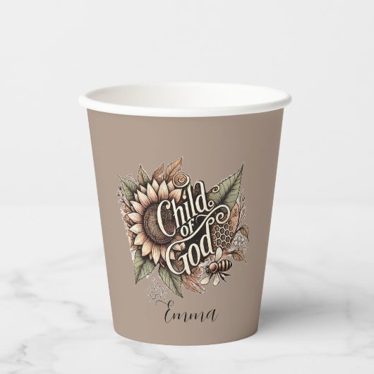 Kind Gottes Pappbecher (Vorderseite)