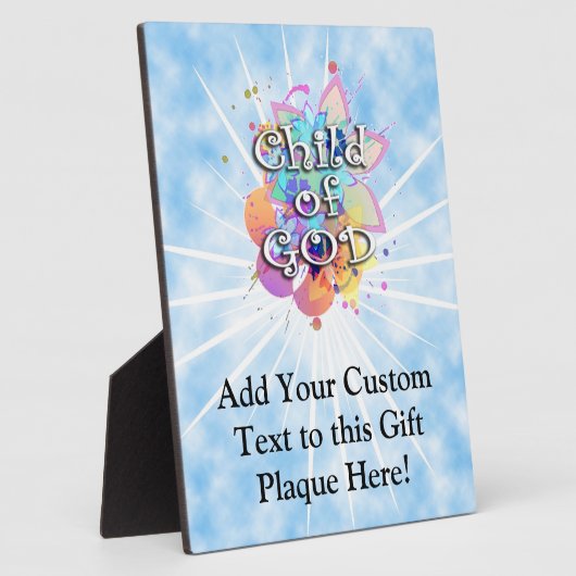 Kind Gottes, Pastel Fotoplatte (Seite)