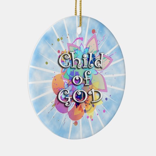 Kind Gottes, Pastel Keramikornament (Rechts)