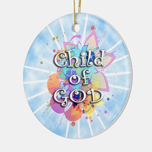 Kind Gottes, Pastel Keramikornament (Links)
