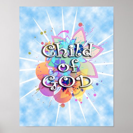 Kind Gottes, Pastel Poster (Vorne)