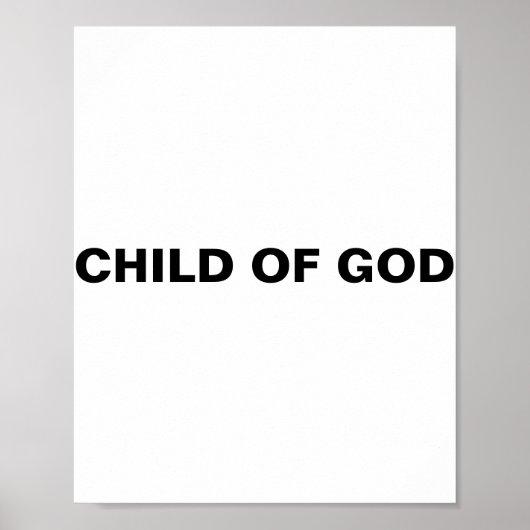 "Kind Gottes" Poster (Vorne)