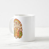 Kind Gottes Retro-Groovy-Geschenk Christlicher Gla Kaffeetasse (Vorderseite Links)
