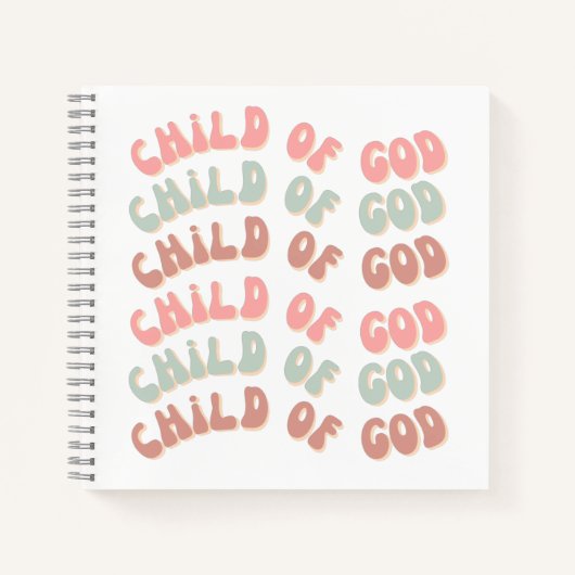 "Kind Gottes Retro Journal" Notizblock (Vorderseite)
