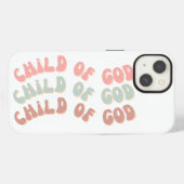 Kind Gottes Retro Waves iPhone Hülle (Rückseite (Horizontal))