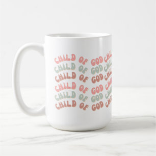 Kind Gottes Retro Waves Kaffeetasse