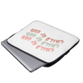 Kind Gottes Retro Waves Laptopschutzhülle (Vorne Knopf)