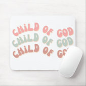 Kind Gottes Retro Waves Mousepad (Mit Mouse)