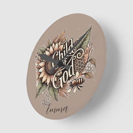 Kind Gottes Runde Wanduhr (Winkel)