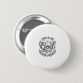 Kind Gottes Vintage-Engraving-Shirt-Design_1 Button (Vorne & Hinten)