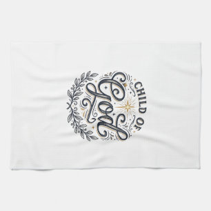 Kind Gottes Vintage-Engraving-Shirt-Design_1 Geschirrtuch