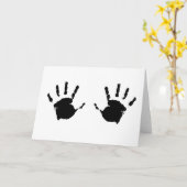 Kind Handprints Karte (Gelbe Blume)