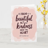 Kind Heart Friend Valentine Card Karte (Gelbe Blume)