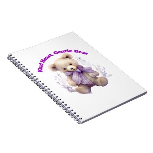 Kind Heart Gentle Bären Notebook - Niedliches Bäre Notizblock (Rechte Seite)