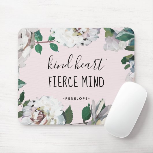 Kind Herzmuskel Geist Wasserfarbe Blumenmousepad Mousepad (Mit Mouse)