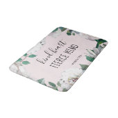 Kind Herzmuskelkater Wasserfarbe Badematte (Schrägansicht)