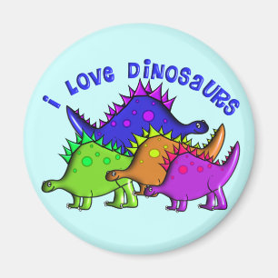 Kind"ICH LIEBE-DINOSAURIER" T - Shirts und Magnet