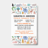 Kind-ID Niedlicher Notfall-Spaß-Tiere Kinder Foto Ausweis (Back)