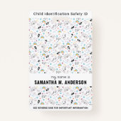 Kind-ID-Notrufnummer Spaß-Kinder-Foto Ausweis (Vorderseite)