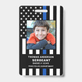 Kind-ID — Polizeibeamter für Foto Ausweis (Vorderseite)