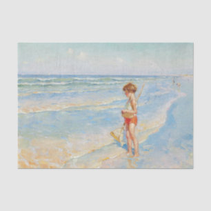 Kind im Beach Coastal Beach Summer Seidenpapier